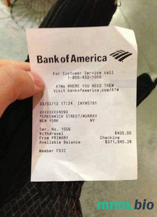 USA Bank of America potwierdzenie płatności